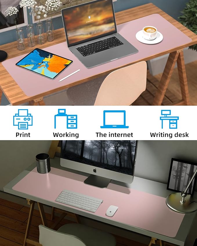 Extra Large Leather Desk Protector, Office Mat, Mouse & Laptop Pad, Non-Slip - Image 6
