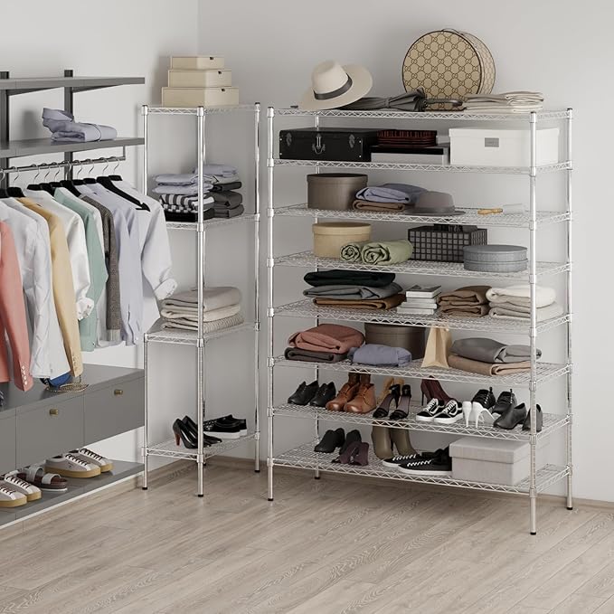 Regal Altair 21" Deep x 54" Wide x 74" Height Wire Shelving Kit | 8-Tier | NSF - Image 5