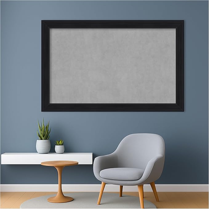 Amanti Art Black Framed Magnetic Board 29x45 Large Vision Board - Image 5