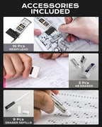 Nicpro 4 Pack Metal Mechanical Pencil Set 0.9mm, MB1000 Lead Drafting Pencil - Image 5