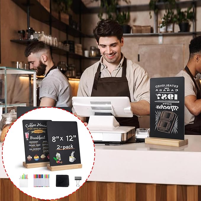 UAGGIC Creative 8x12Inch Desktop Small Chalkboard - Image 2