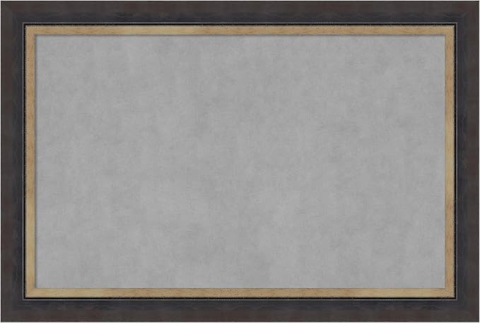 Amanti Art Black Framed Magnetic Board 25x37 Large Vision Board by AmantiArt