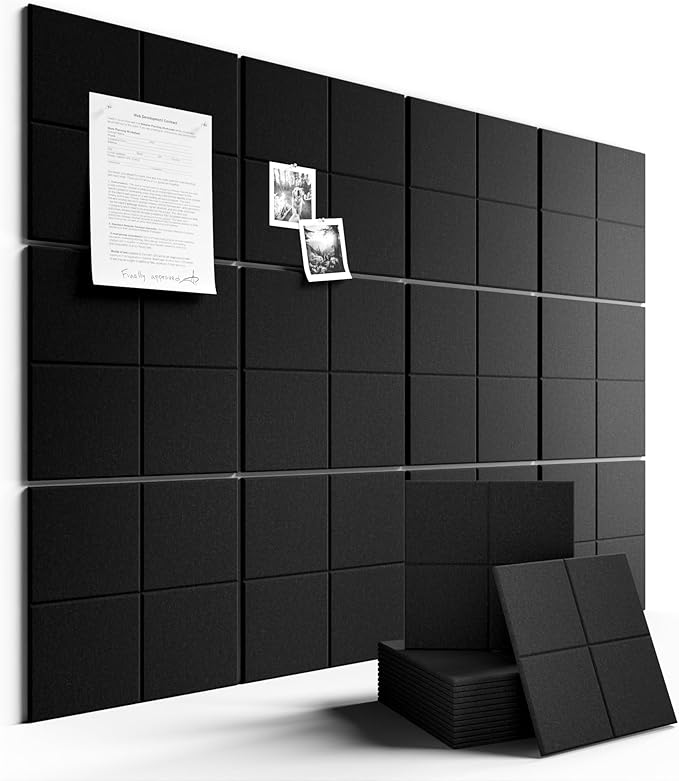 Large Felt Bulletin Board 48" x 36", Cork Board Alternative by FLUXYNARA