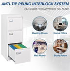 PEUKC 3-Drawer File Cabinet - Image 6