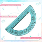 Sayglossy 36 Pcs of Colorful Plastic Protractors 180 Degrees 6 Inches - Image 3