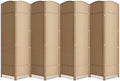 8 Panel Room Divider, 6Ft Folding Privacy Screen, Tall by cocosica