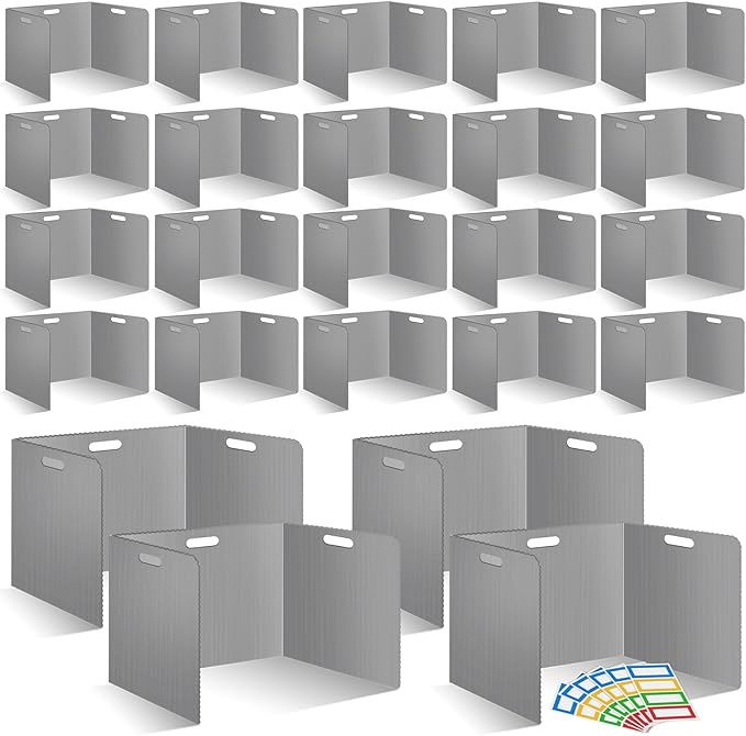 24 Pcs Desk Dividers for Students 14 × 17.5 × 14 Inch Plastic Durable and by ZSMKJIAYE