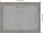 Amanti Art Grey Framed Magnetic Board 25x33 Medium Vision Board - Image 4