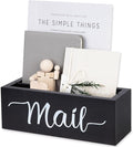 Lucundm Desk Mail Organizer, Mail Organizer Countertop, Wood Desk Mail Storage by Lucundm