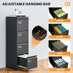AFAIF 4 Drawer File Cabinet - Image 5