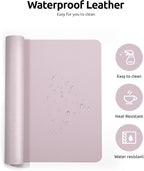 YSAGi Leather Desk Protector, Office Mat, Large Mouse Mat, Non-Slip PU Leather - Image 4