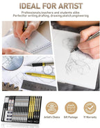 Nicpro 37PCS Gold Art Mechanical Pencil Set - Image 9