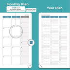 IN-LUXPRO Planner 2026 Daily Weekly and Monthly, 6.5"x3.75", 12 Months Spiral - Image 4