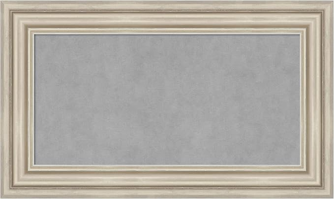 Amanti Art Silver Framed Magnetic Board 18x30 Small Vision Board by AmantiArt