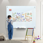 MaxGear Glass Whiteboard Wall Mounted, Frameless Magnetic Dry Erase Board - Image 8