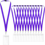 12-Pack Purple Breakaway Lanyards by WEZEBEL