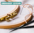 Cross Edge Curved Spring Scissors 5 Inch Stainless Steel Precision Eyebrow & - Image 7