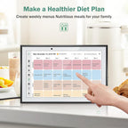 Digital Calendar Wall Touch Screen-Smart Electronic Photo Frame 10.1" | Interactive family planner, kids chore chart, Google auto-sync to-do lists, weekly meal prep, fridge schedules, daily habits
