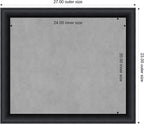Amanti Art Black Framed Magnetic Board 23x27 Medium Vision Board - Image 4
