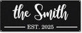Custom Metal Name Sign, Personalized Last Name Metal Sign, Family Name Sign by HYTSIGN