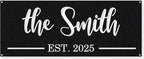 Custom Metal Name Sign, Personalized Last Name Metal Sign, Family Name Sign by HYTSIGN