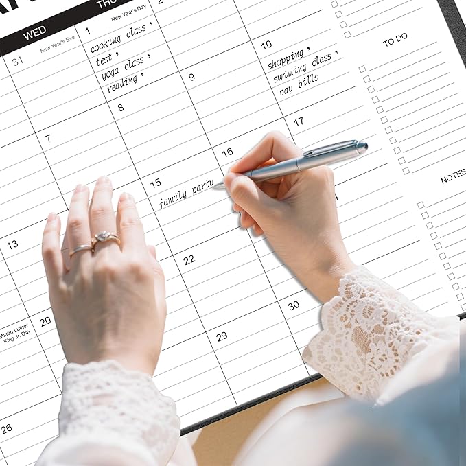 Desk Calendar 2026-2027 with Desk Mat – 22" x 17" Large Desk Pad Calendar Runs - Image 4