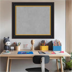 Amanti Art Black Framed Magnetic Board 26x30 Medium Vision Board - Image 6