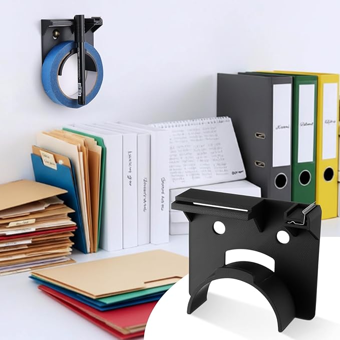 Kitchen Tape Dispenser for Labeling, Fits 0.94" Painter's Tape, Wall Mounted - Image 6