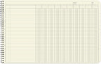 BookFactory Accounting Ledger Notebook/Large 10 Column Accounting Ledger - Image 3