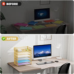 Marbrasse Paper Letter Tray Organizer - Image 4