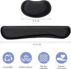Hoewina Keyboard Wrist Rest, Ergonomic Wrist Rest, Superfine Fabric and Gel - Image 2