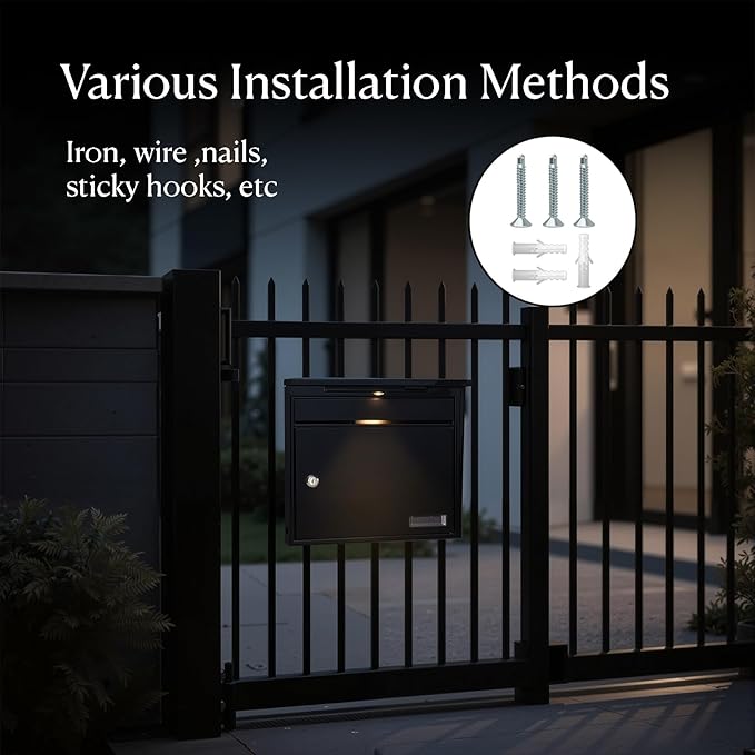 Solar Wall Mount Mailbox for Outside - Image 4