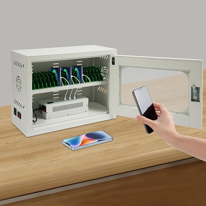 QUEWATSA Cell Phone Charging Station, 20-Device Rechargeable Mobile Phones - Image 5