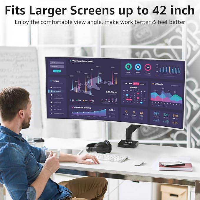 MOUNTUP Single Monitor Mount - Image 2