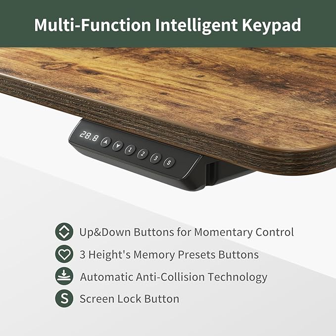 FEZIBO Height Adjustable Electric Standing Desk - Image 8