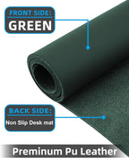 Extra Large Desk mat, Leather Desk Pad Protector, Office Desk Mat, Mouse Pad - Image 2