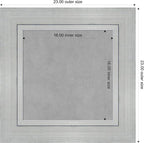Amanti Art Silver Framed Magnetic Board 23x23 Small Vision Board - Image 3