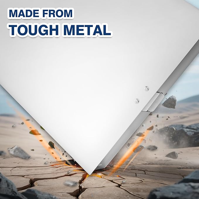 H4D Aluminum Clipboard with Storage, Metal Form Holder, Rubber Covered Clip - Image 4