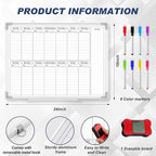 Lincia 24" x 18" Horizontal 2 Weekly Dry Erase Calendar - Image 2