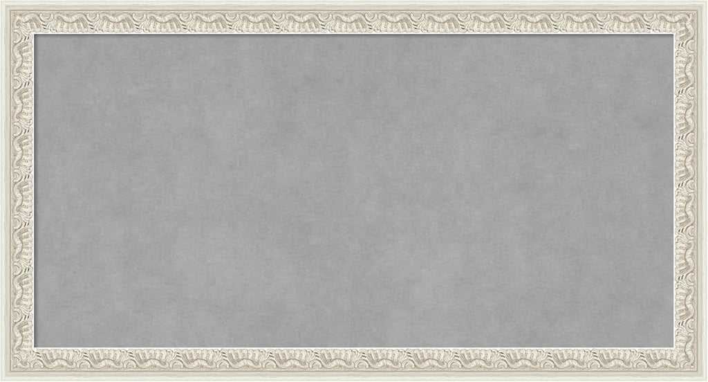 Amanti Art Silver Framed Magnetic Board 14x26 Small Vision Board
