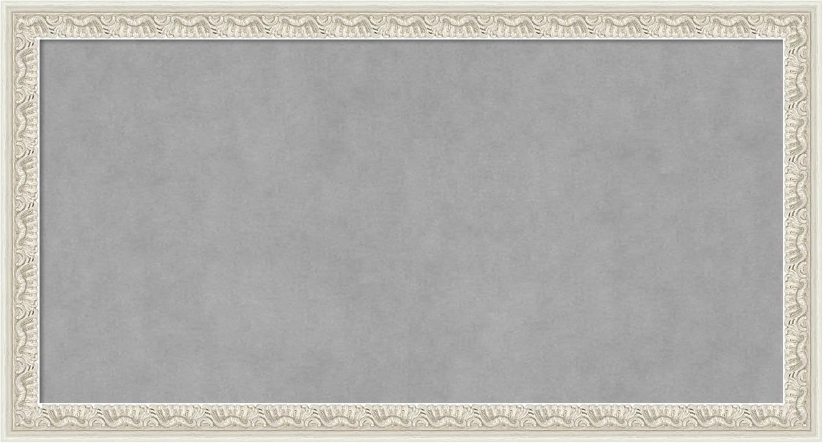 Amanti Art Silver Framed Magnetic Board 14x26 Small Vision Board