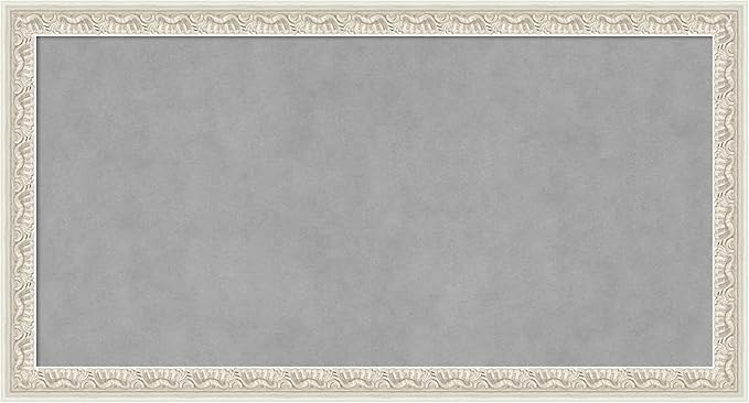 Amanti Art Silver Framed Magnetic Board 14x26 Small Vision Board by AmantiArt