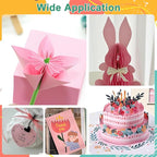 OcePor 100 Sheets Pinks Valentine's Day Cardstock Paper, Colored Printer Paper - Image 7