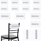 12 Pcs Reserved Seating Signs Reserved Chair Sign Printed Placeholder by Unknown