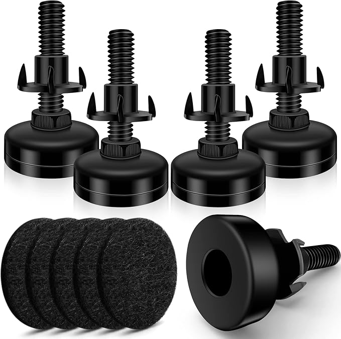 5 Set Adjustable Furniture Leveling Feet, Adjustable Leg Levelers by Holimax