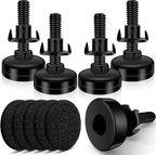 5 Set Adjustable Furniture Leveling Feet, Adjustable Leg Levelers by Holimax