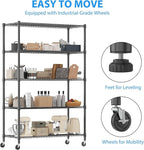 Homdox 5 Tier Storage Racks and Shelving, 3000LBS Commercial Adjustable Wire - Image 6