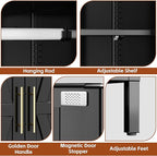 SUPEER Metal Wardrobe Cabinet - Image 4