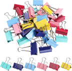 Ufmarine Large Binder Clips 1.6 Inch, Colored Big Paper Clips by Ufmarine
