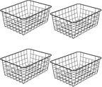 LeleCAT Wire Storage Baskets, Metal Wire Food Storage Organizer Bin Basket by HomeSpaceStorageBasket